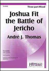 Joshua Fit the Battle of Jericho Three-Part Mixed choral sheet music cover Thumbnail